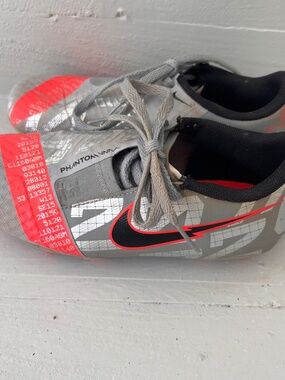 Nike Phantom Venom Elite FG ACC Gray Soccer Cleats AO0362-906 Youth 13.5 C